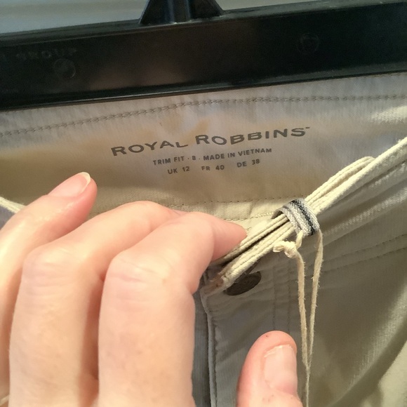 NWT Royal Robbins UPF 50 Jammer ll Beige Capri Pants Size 8 - Picture 5 of 10